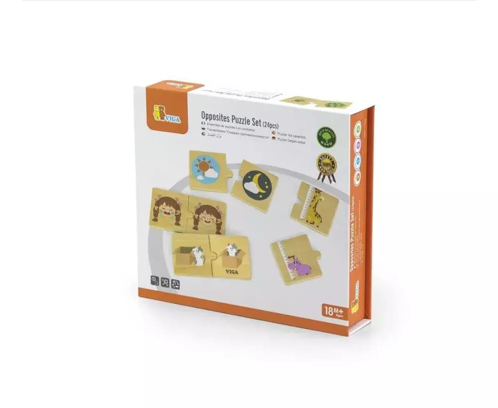Головоломка соедини противоположности, 24 элемента