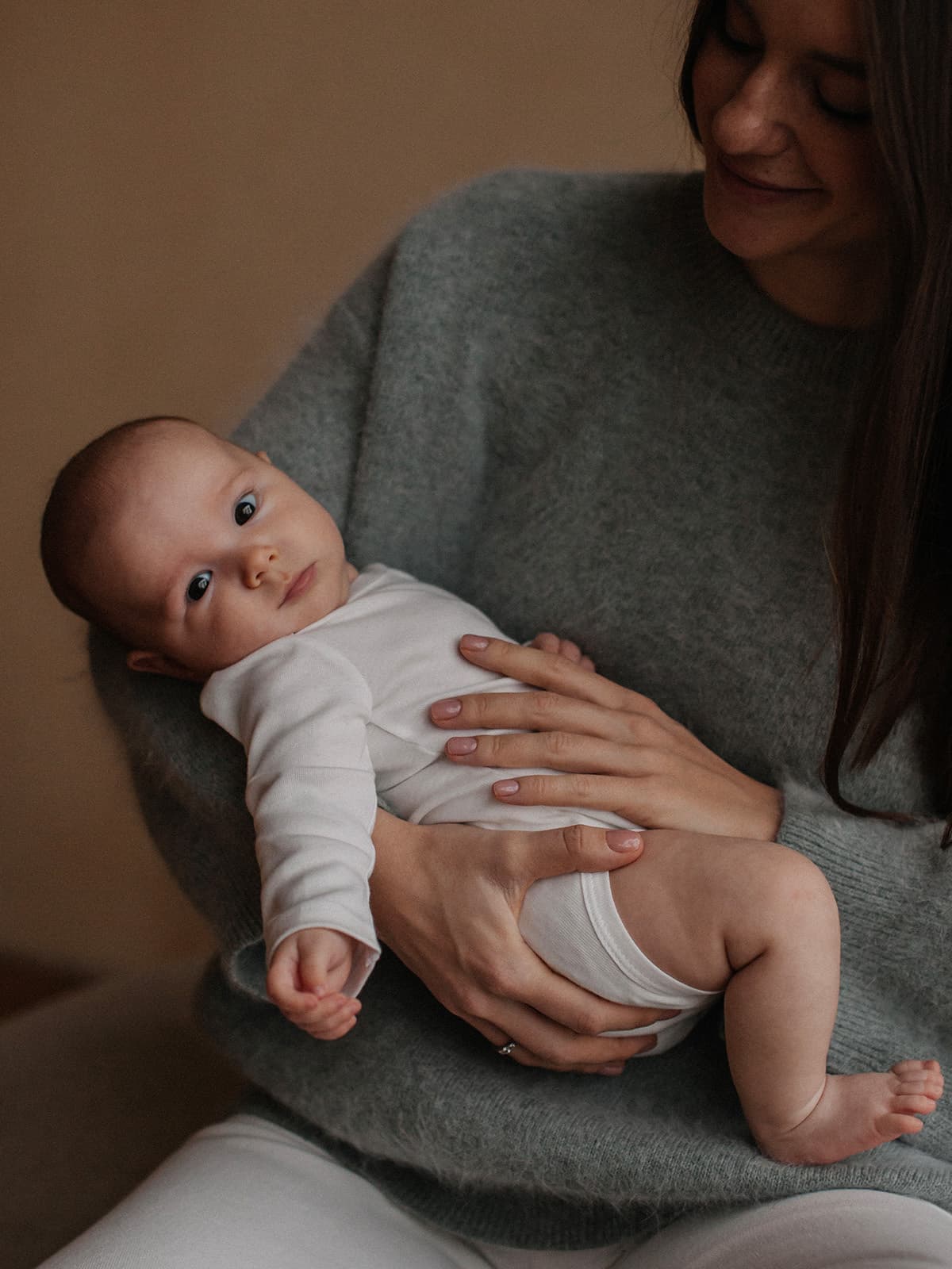 Боди Mjolk Экрю с длинным рукавом