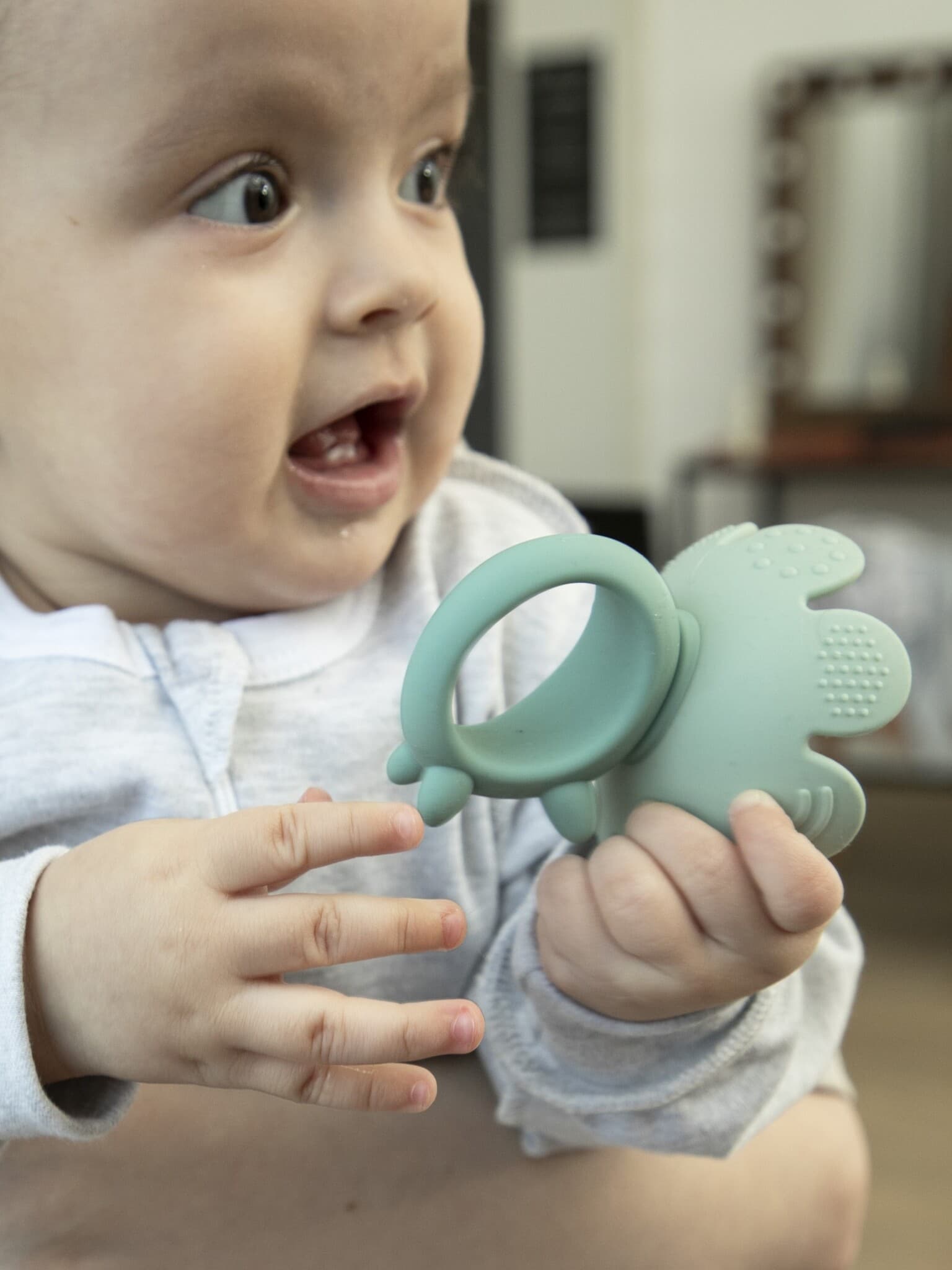 Игрушка-прорезыватель FLORAL LION, Pistachio