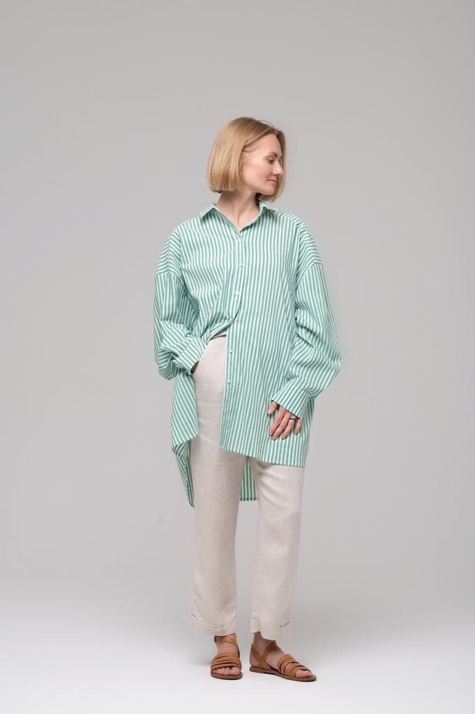 Рубашка oversize, Полоска