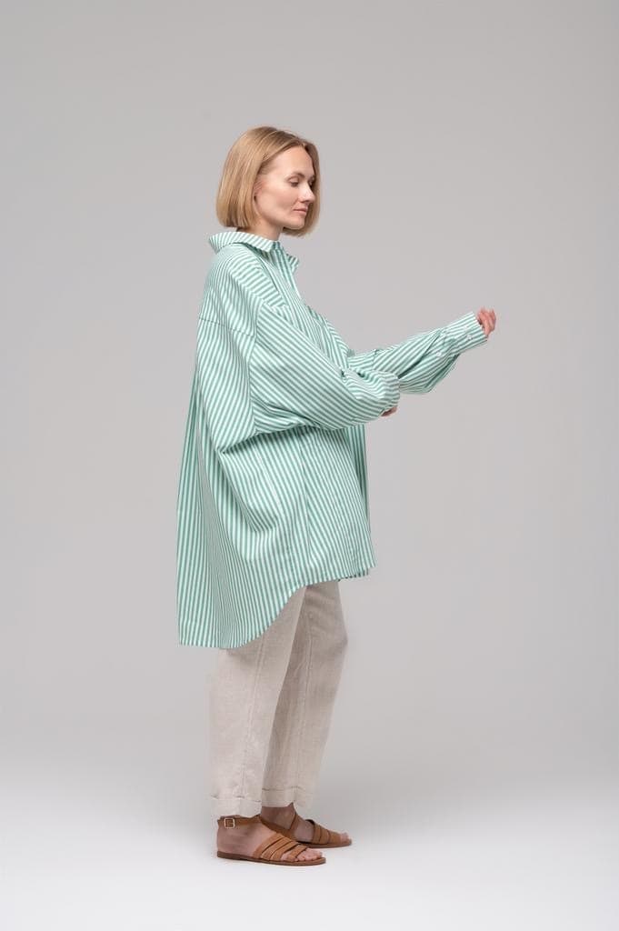 Рубашка oversize, Полоска