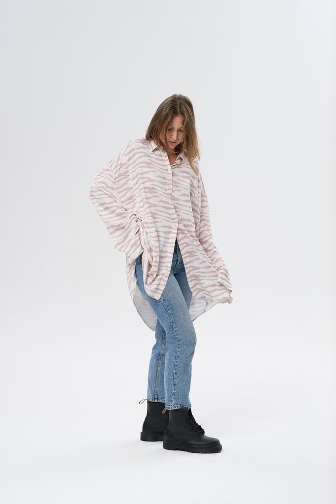 Рубашка oversize, Зебра