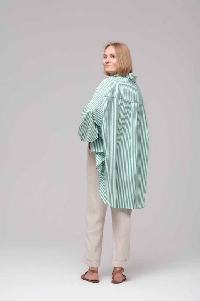 Рубашка oversize, Полоска