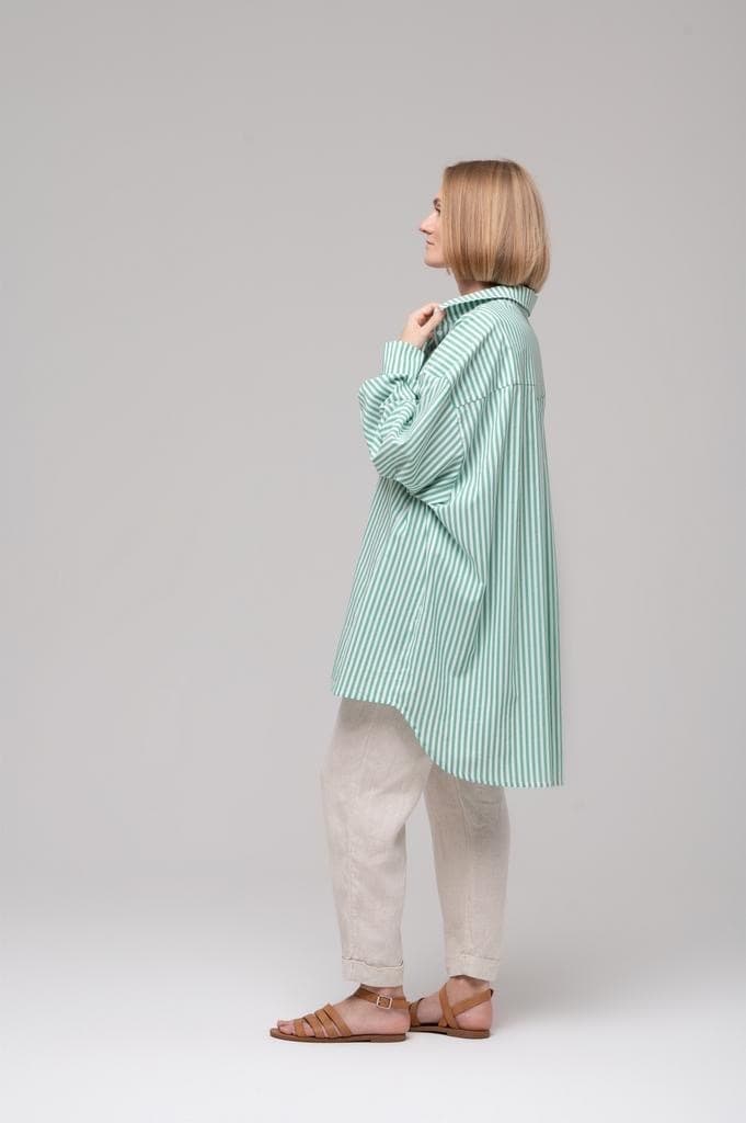 Рубашка oversize, Полоска