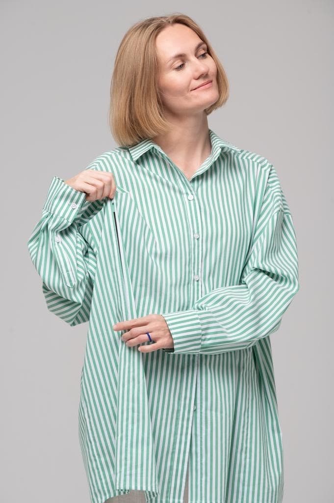 Рубашка oversize, Полоска