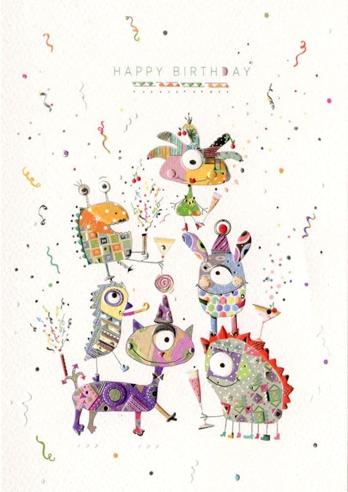 Открытка Turnowsky «День рождение монстров»