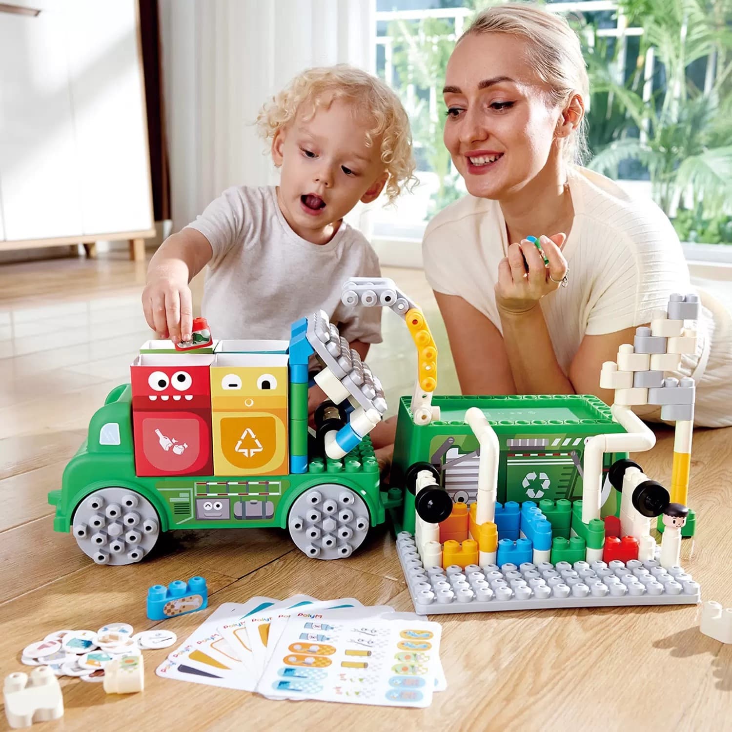 Конструктор "Креатив", Грузовик для сортировки мусора