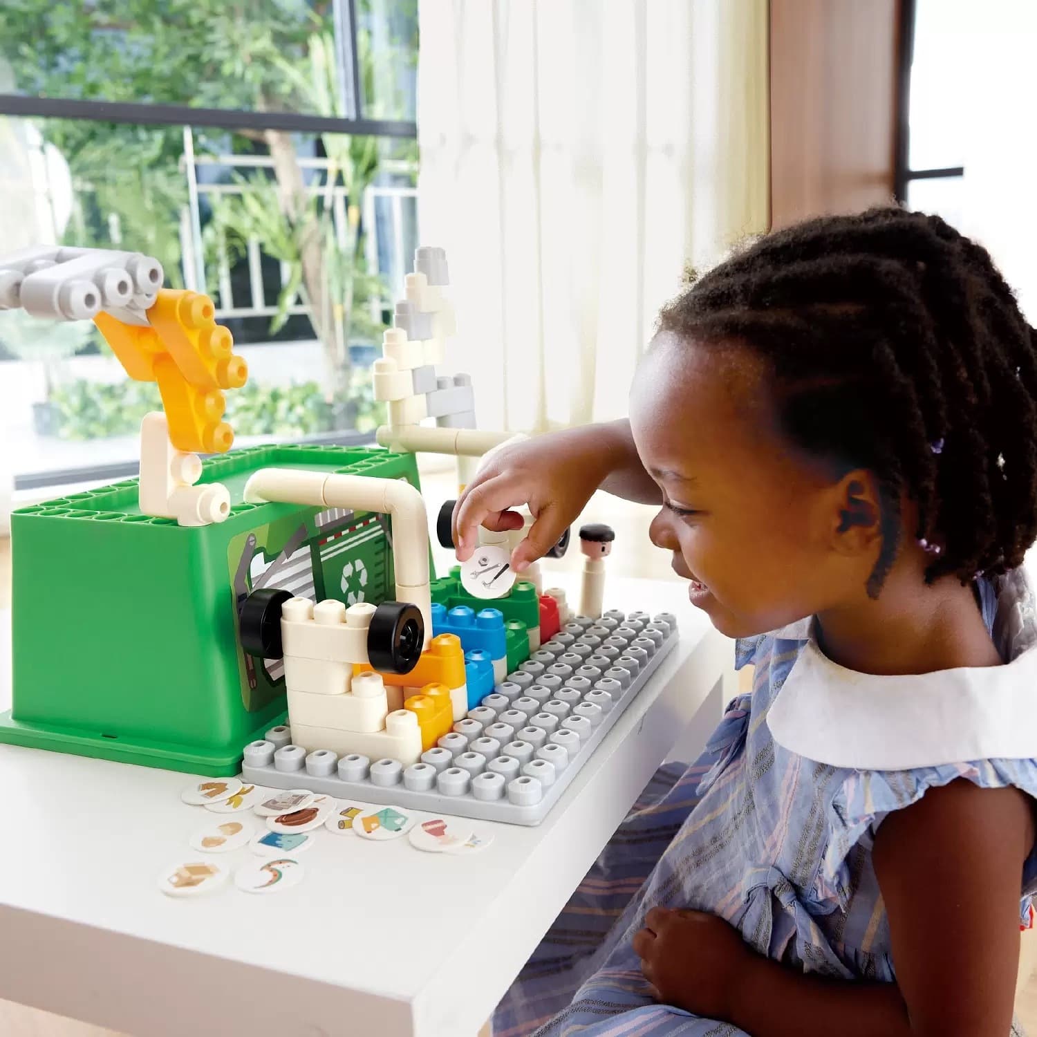 Конструктор "Креатив", Грузовик для сортировки мусора