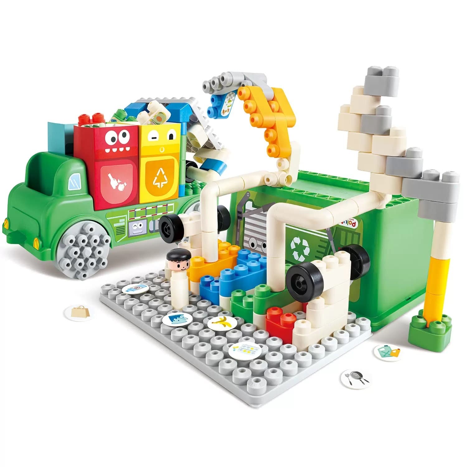 Конструктор "Креатив", Грузовик для сортировки мусора