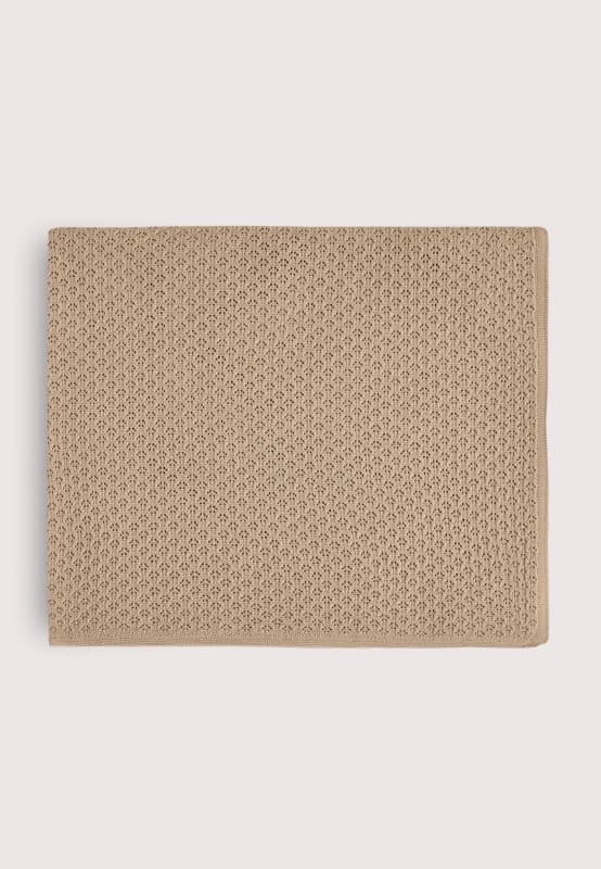 Плед-пеленка ажурная, Капучино