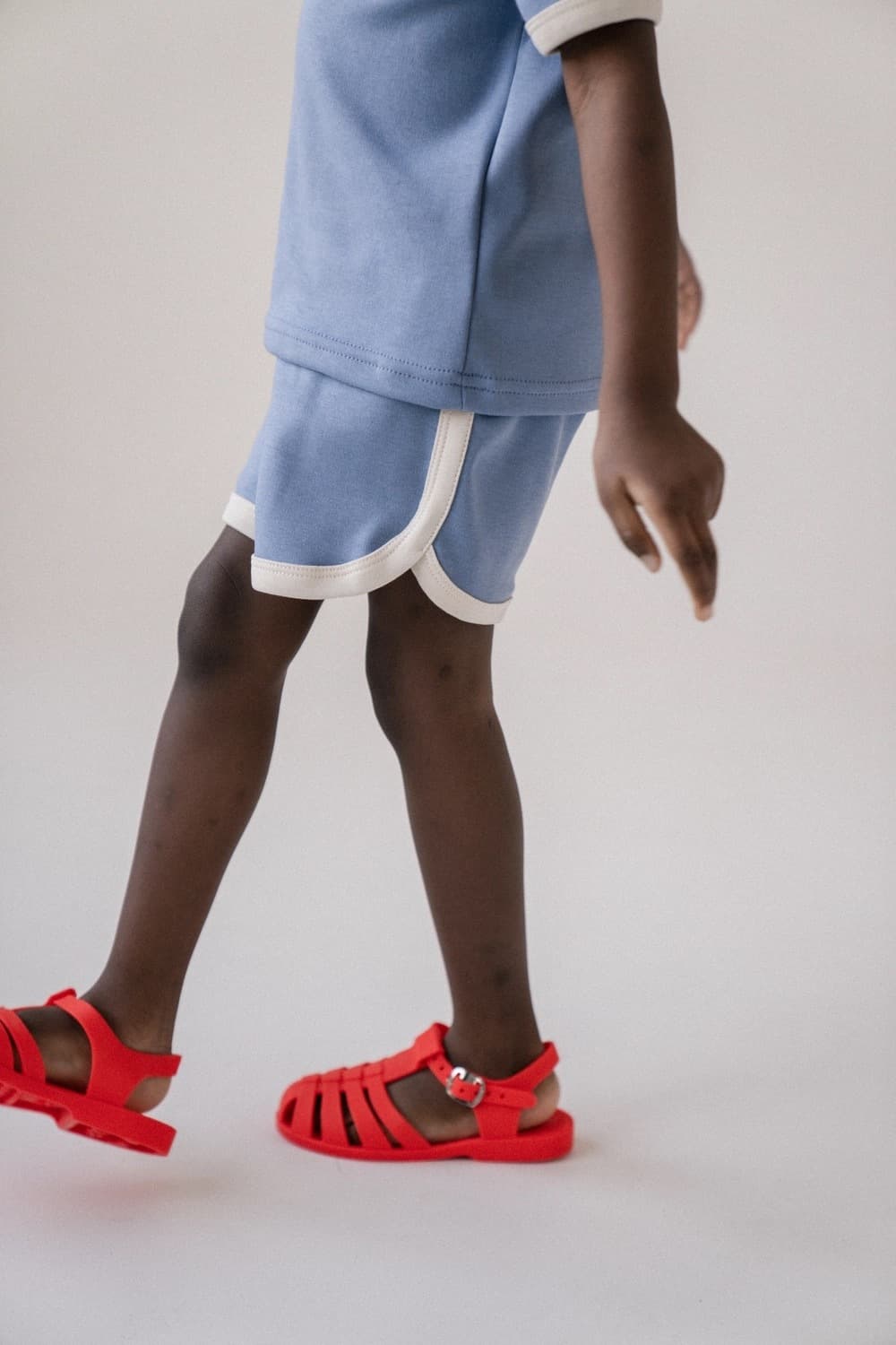 Шорты Голубика-сливочное облако