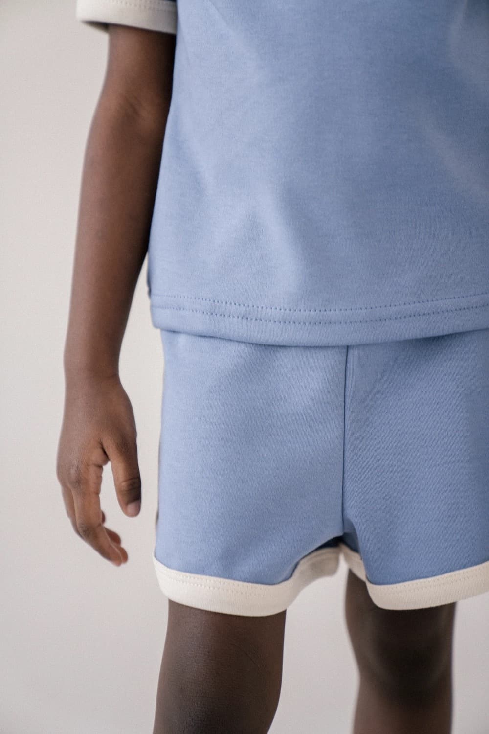 Шорты Голубика-сливочное облако