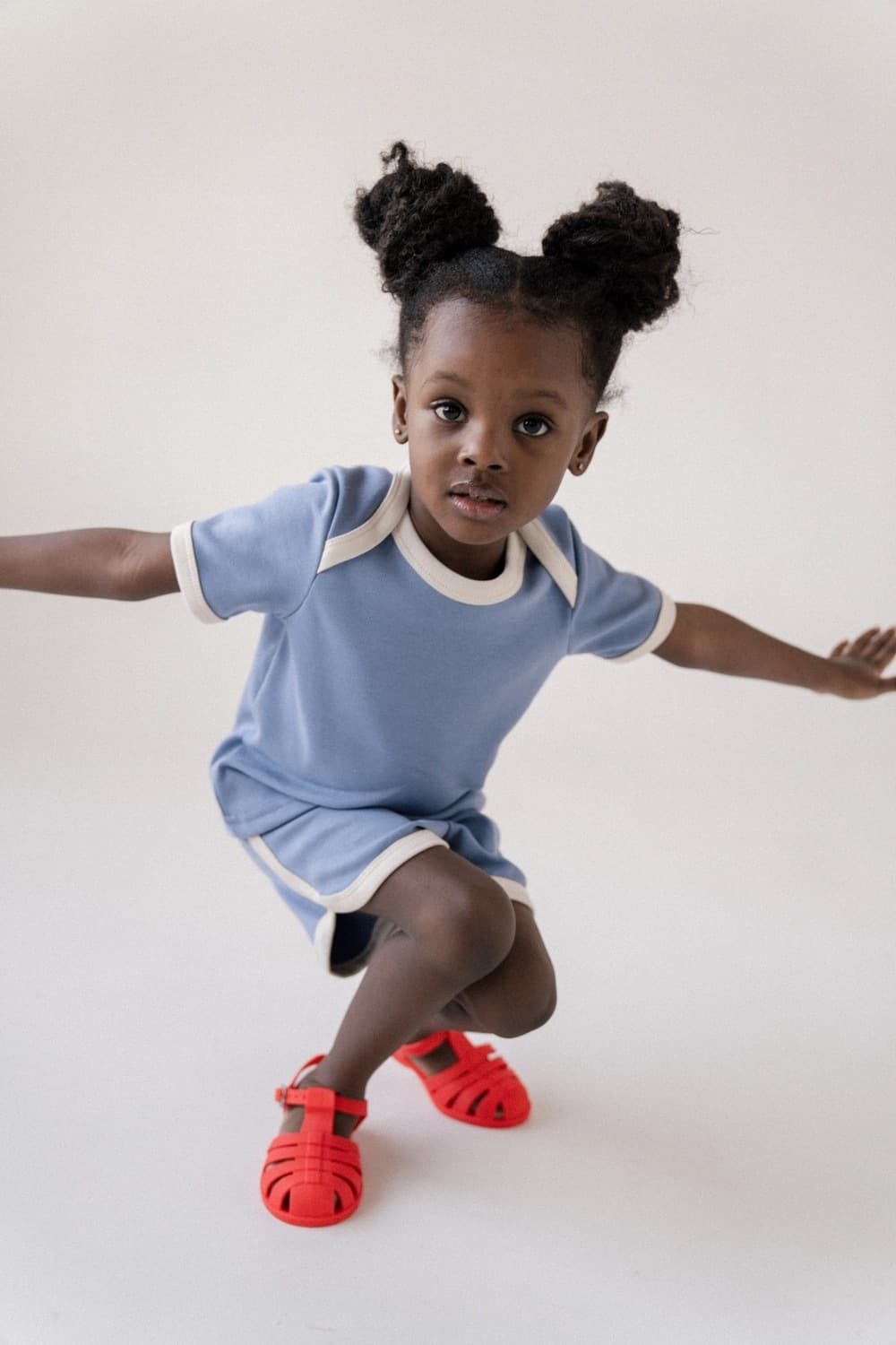 Шорты Голубика-сливочное облако