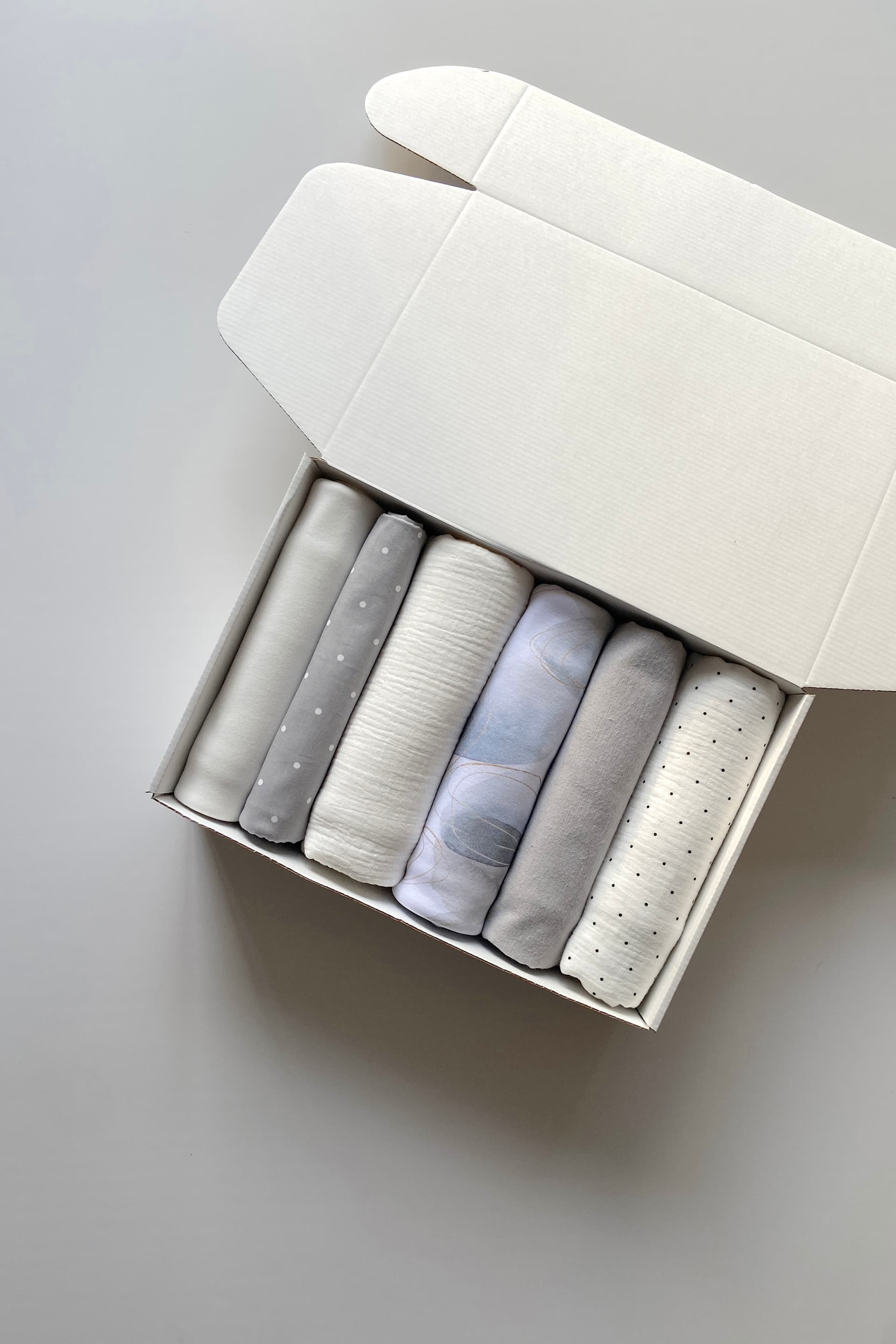 Набор пеленок "Серая акварель XL"