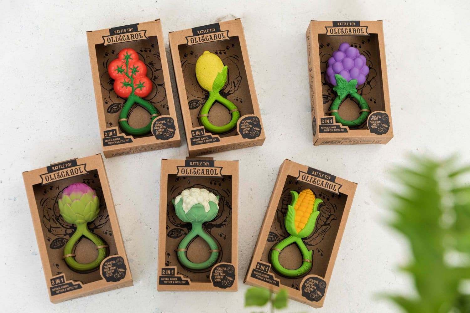 CAULIFLOWER RATTLE TOY, погремушка