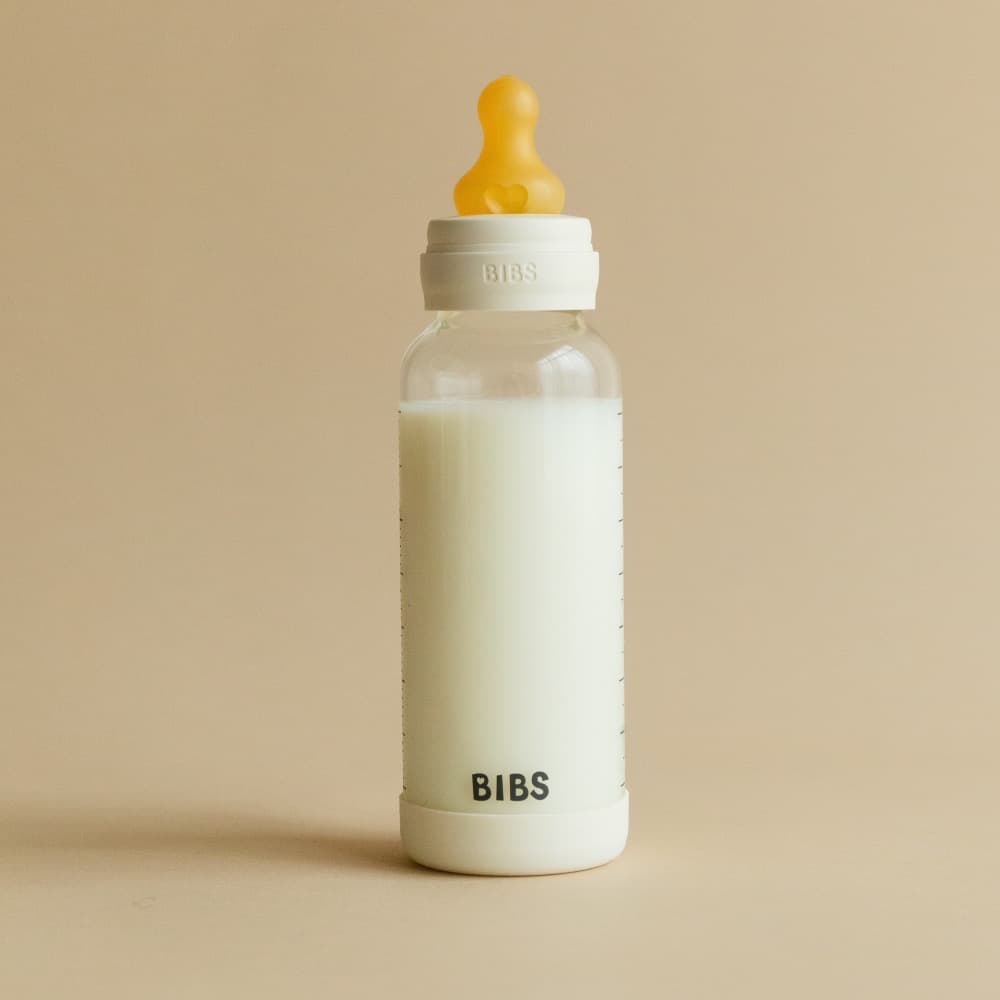 Стеклянная бутылочка BIBS - Ivory, 240 мл