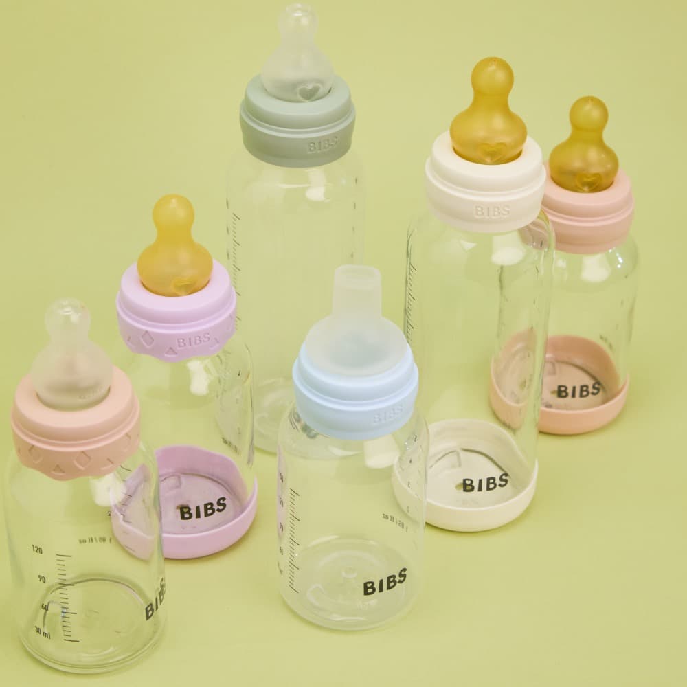 Стеклянная бутылочка BIBS - Ivory, 240 мл