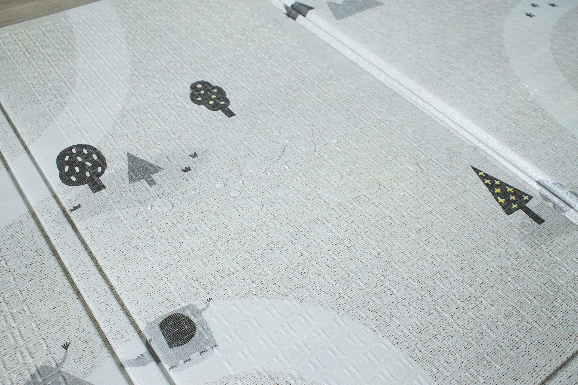 Коврик детский складной 140x200x1 см, Лесные тропинки