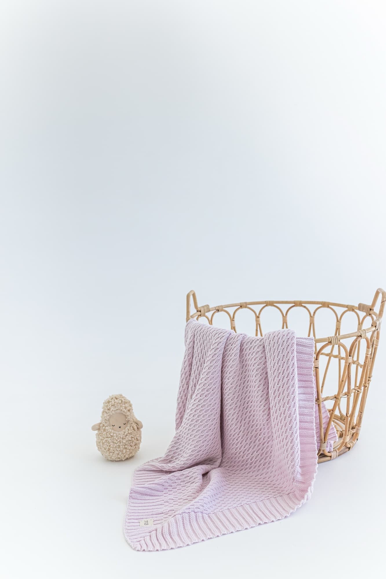 Плед мун из 100%  хлопка, Лавандовый