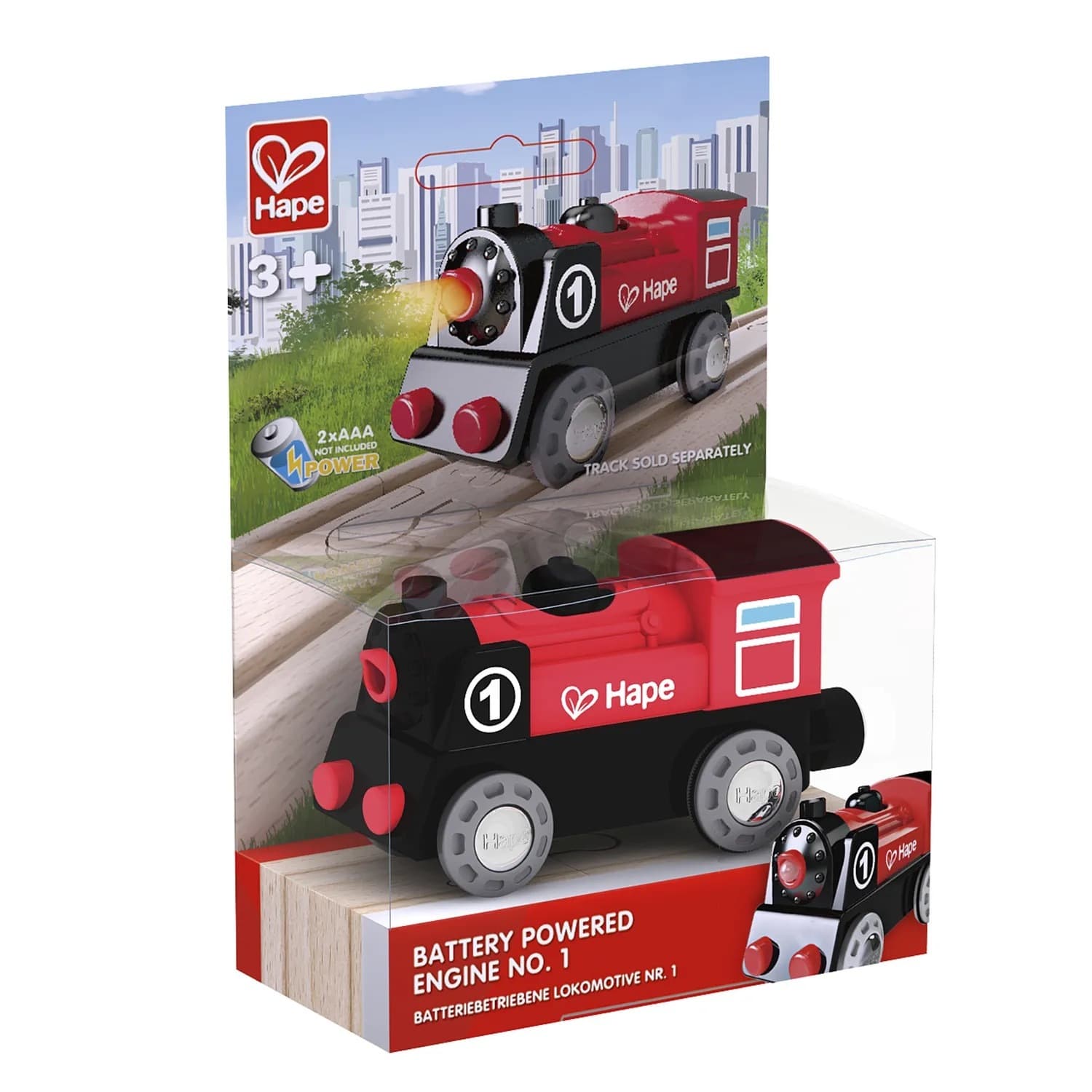 Паровоз со светом на батарейках