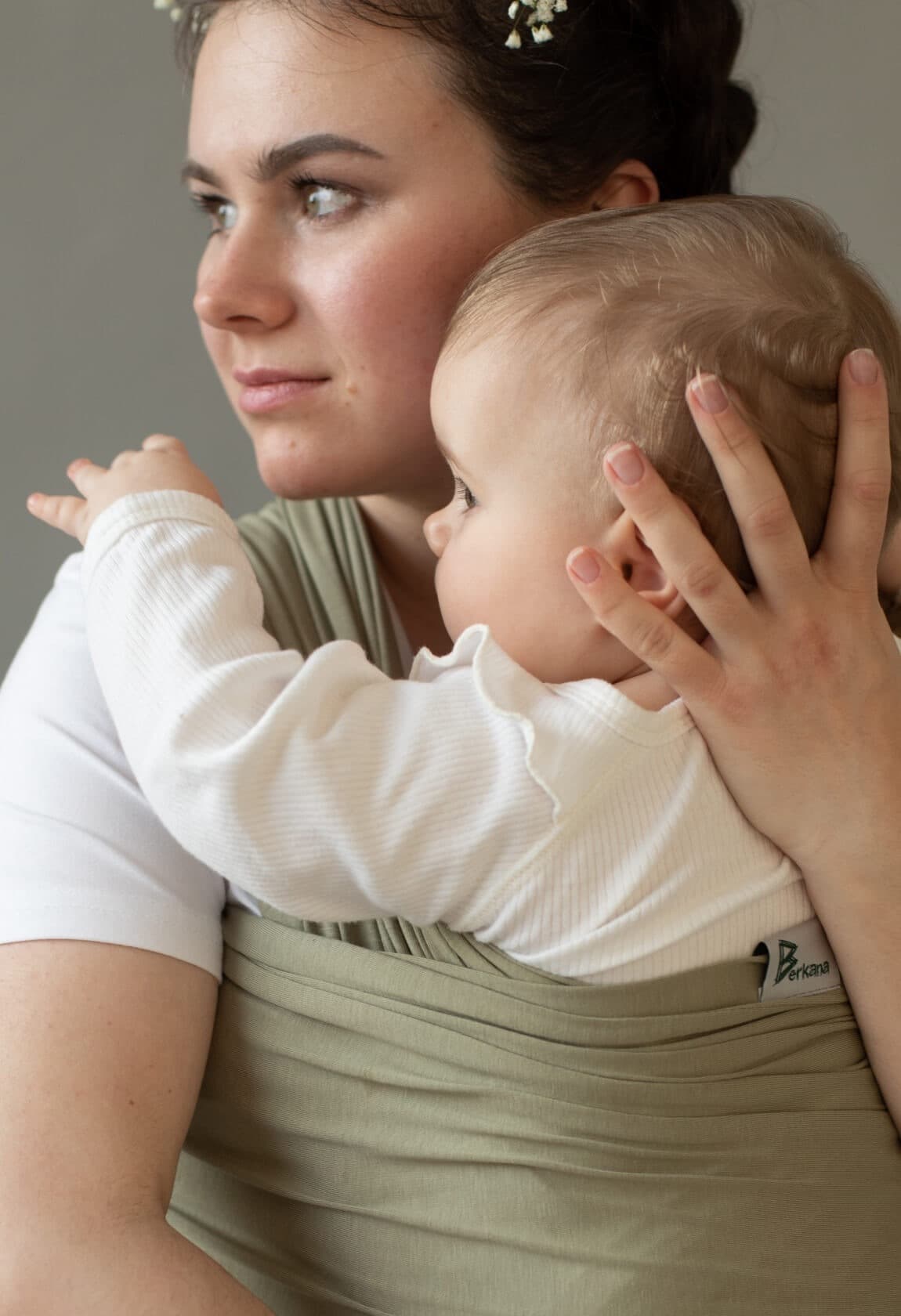 Трикотажный слинг-шарф, цвет Фисташка