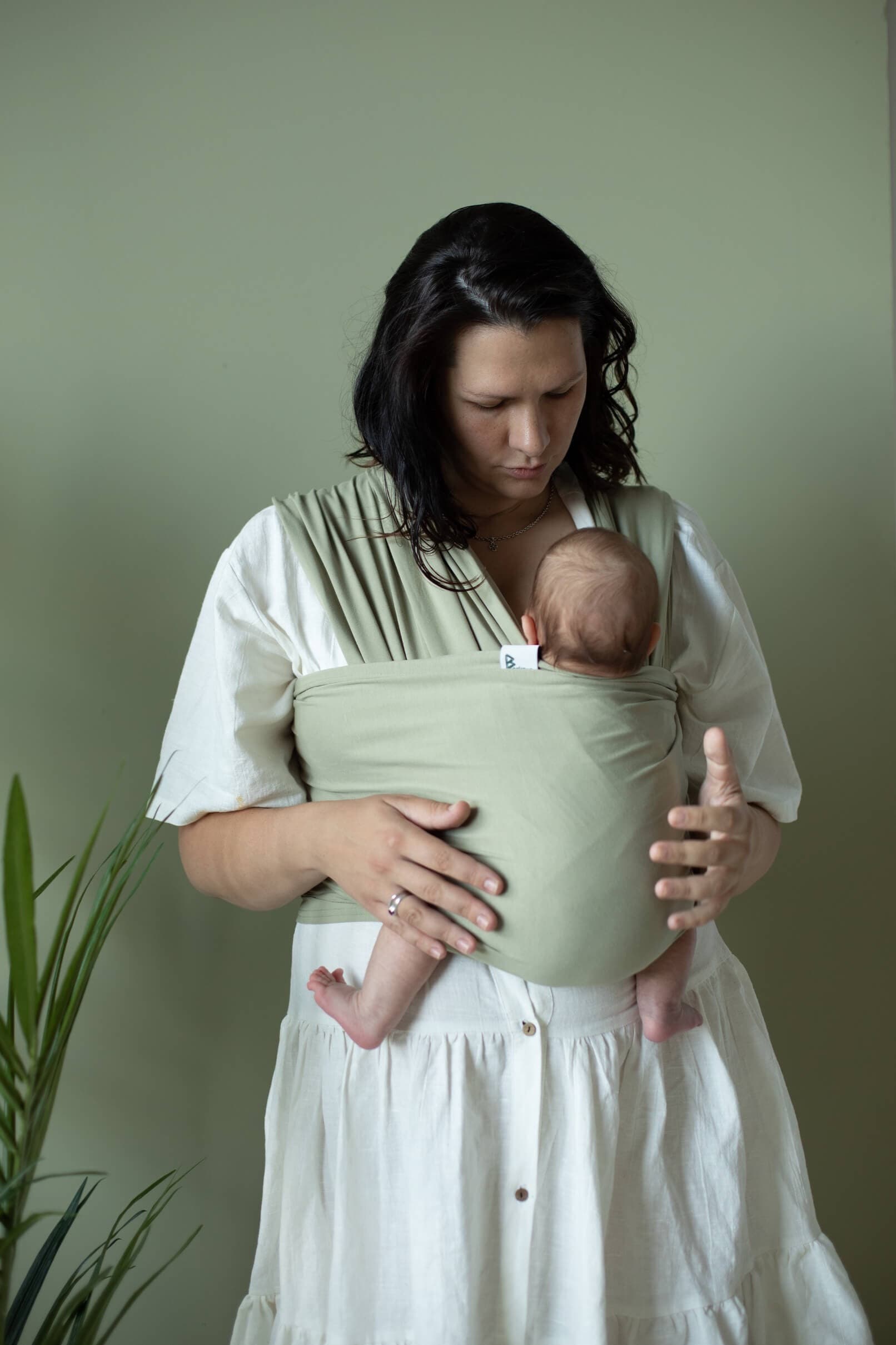 Трикотажный слинг-шарф, цвет Фисташка