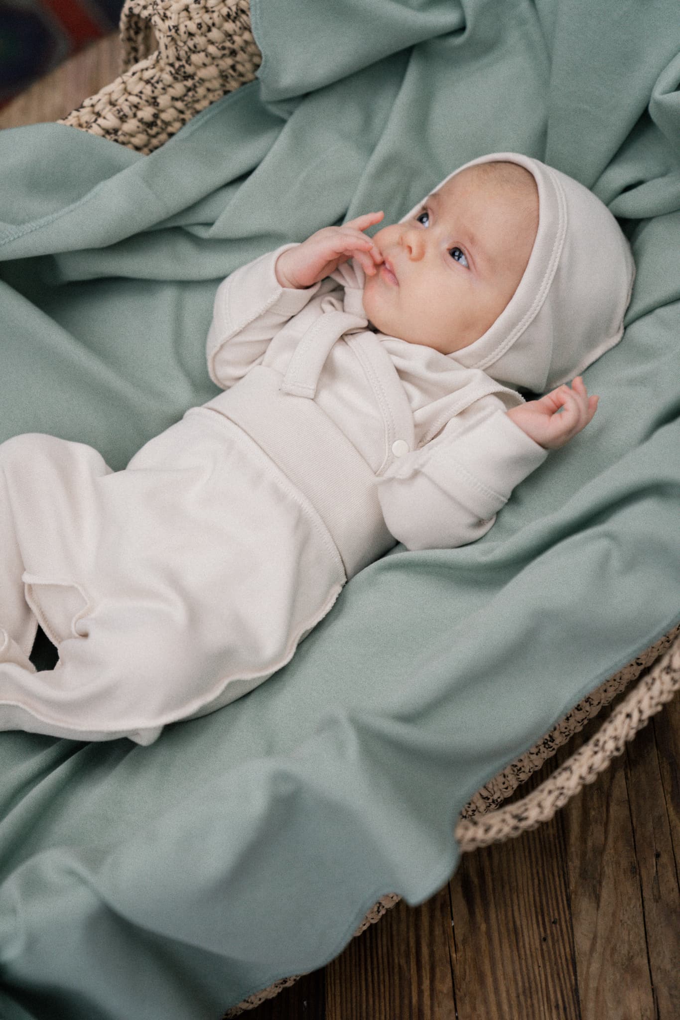 Чепчик для новорожденного Сливочное облако