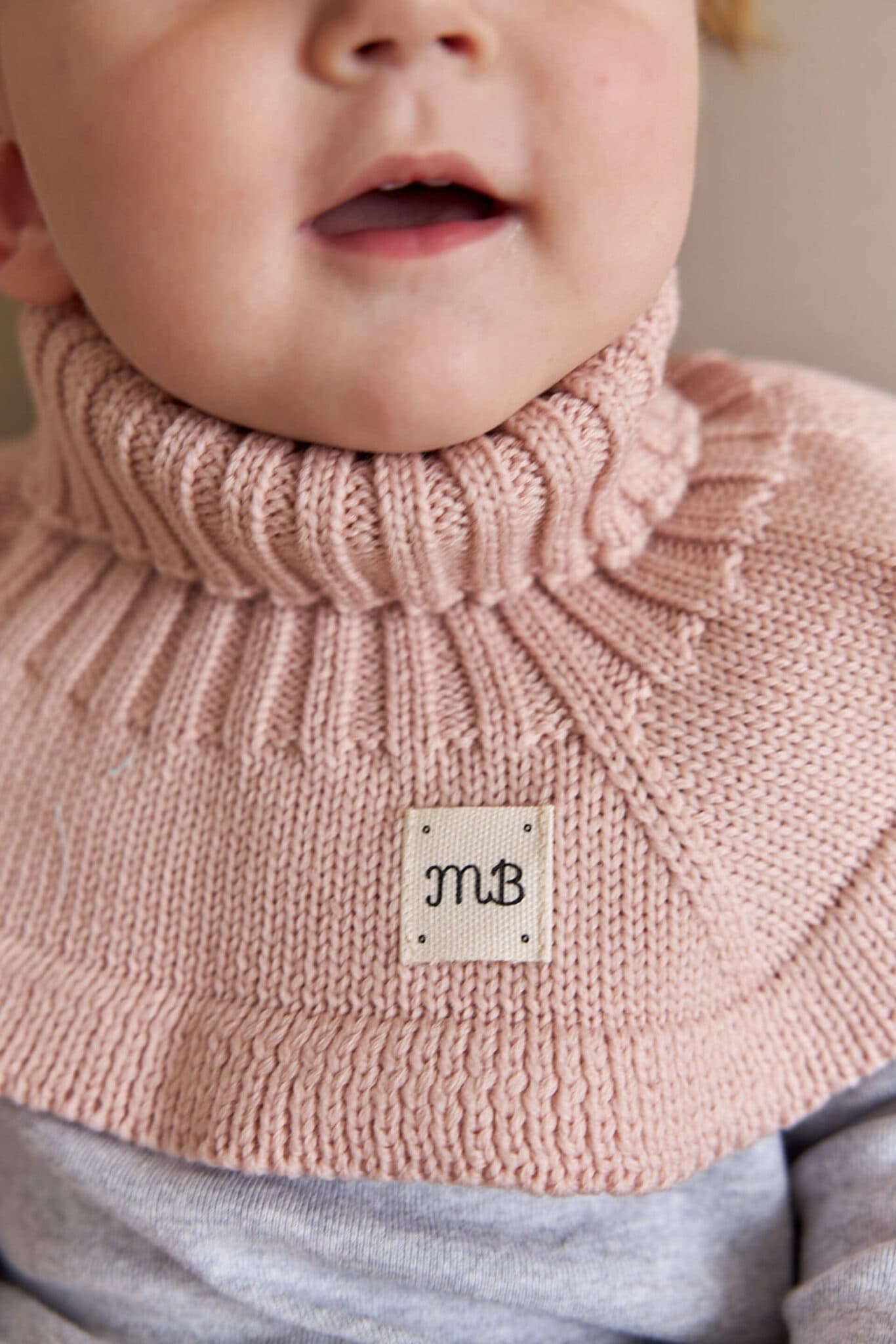 Манишка из меринос-кашемира, Пудровый, Универсальный