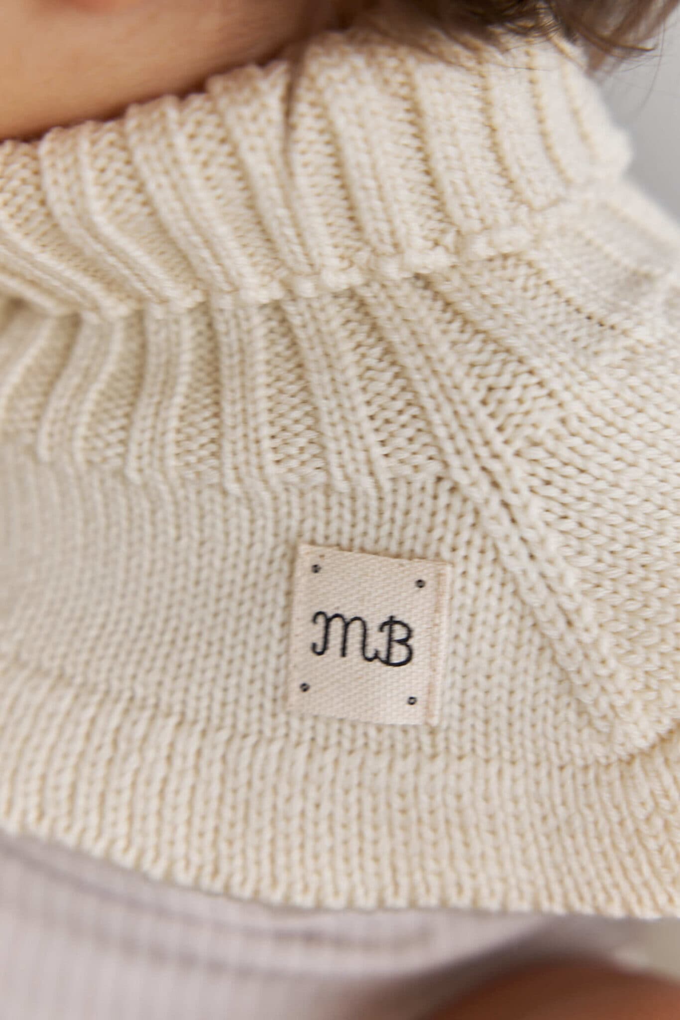 Манишка из меринос-кашемира, Молочный, Универсальный