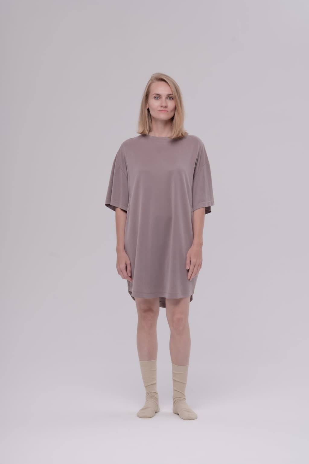 Удлинённая футболка Кофе