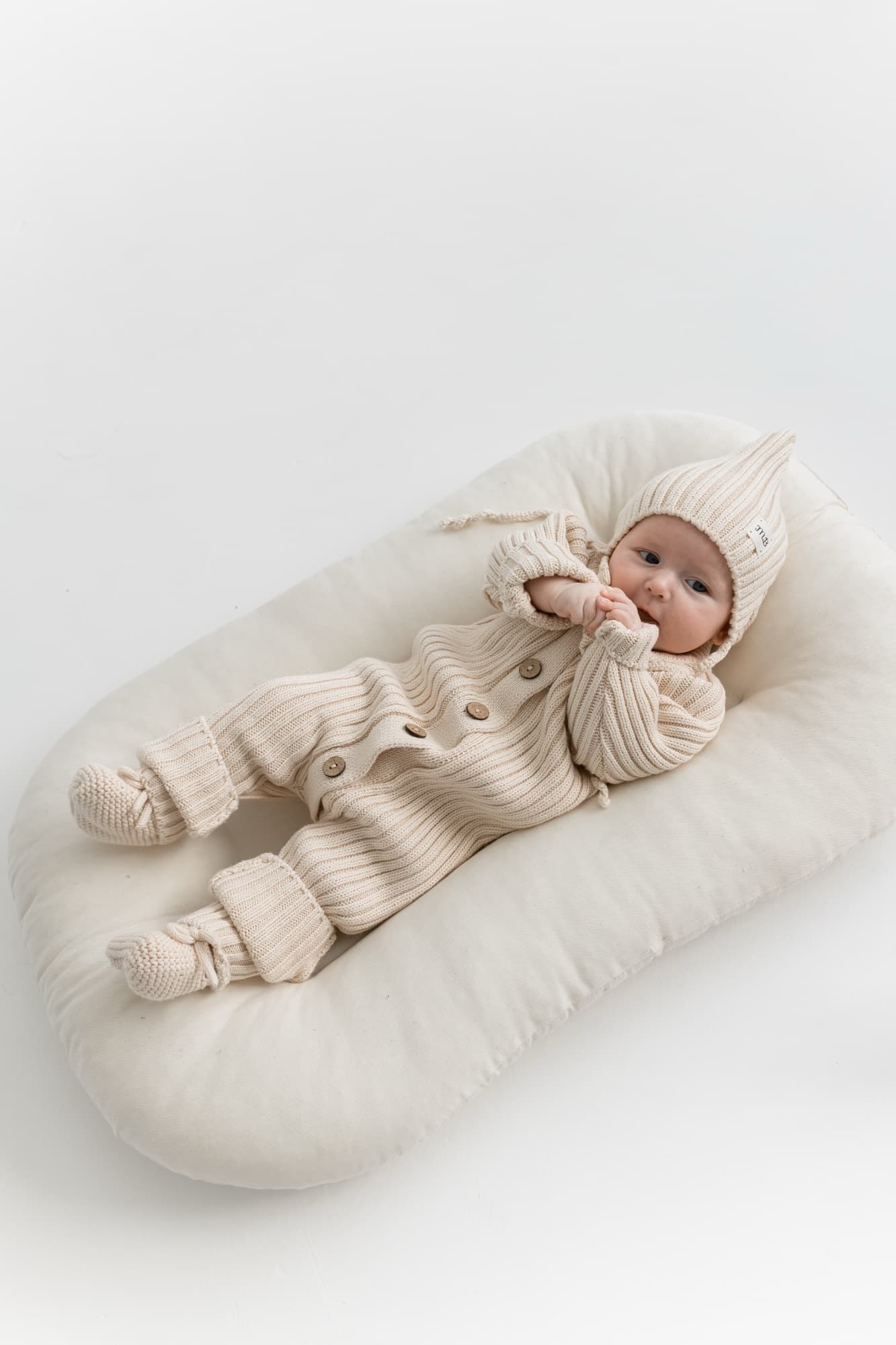 Комплект 3в1 лапша из 100% хлопка Бежевый