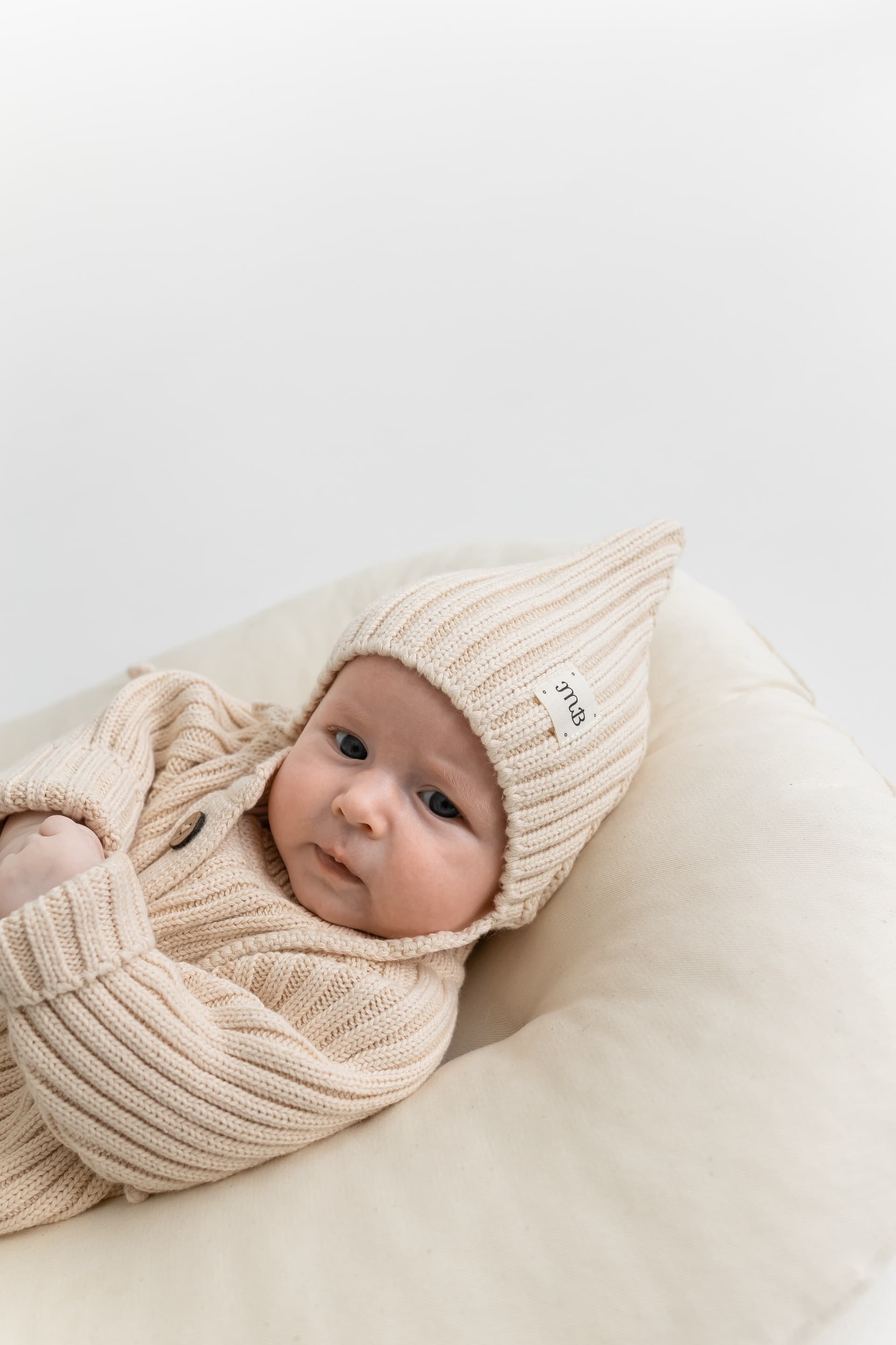 Комплект 3в1 лапша из 100% хлопка Бежевый