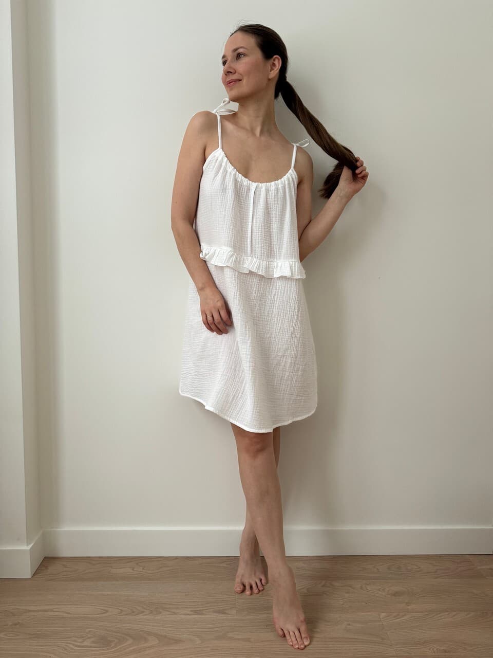 Ночная сорочка Эмили для беременных и кормящих, Айвори