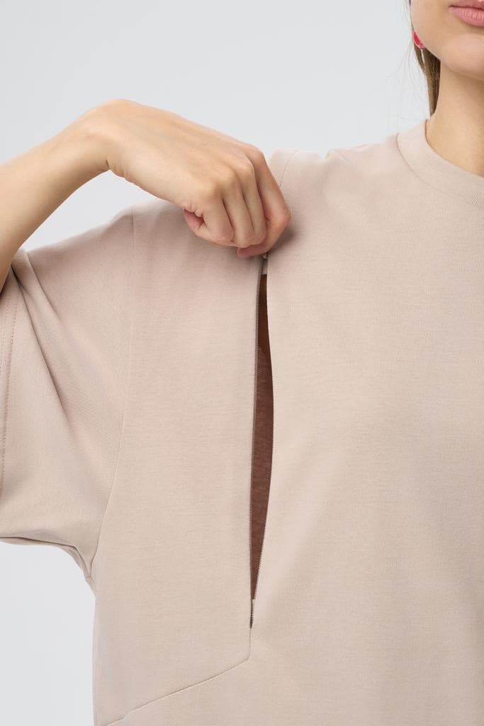 Футболка oversize Бежевый