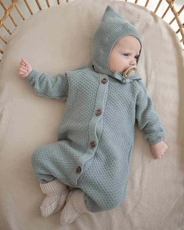 Комбинезон текстурный Серо-зелёный