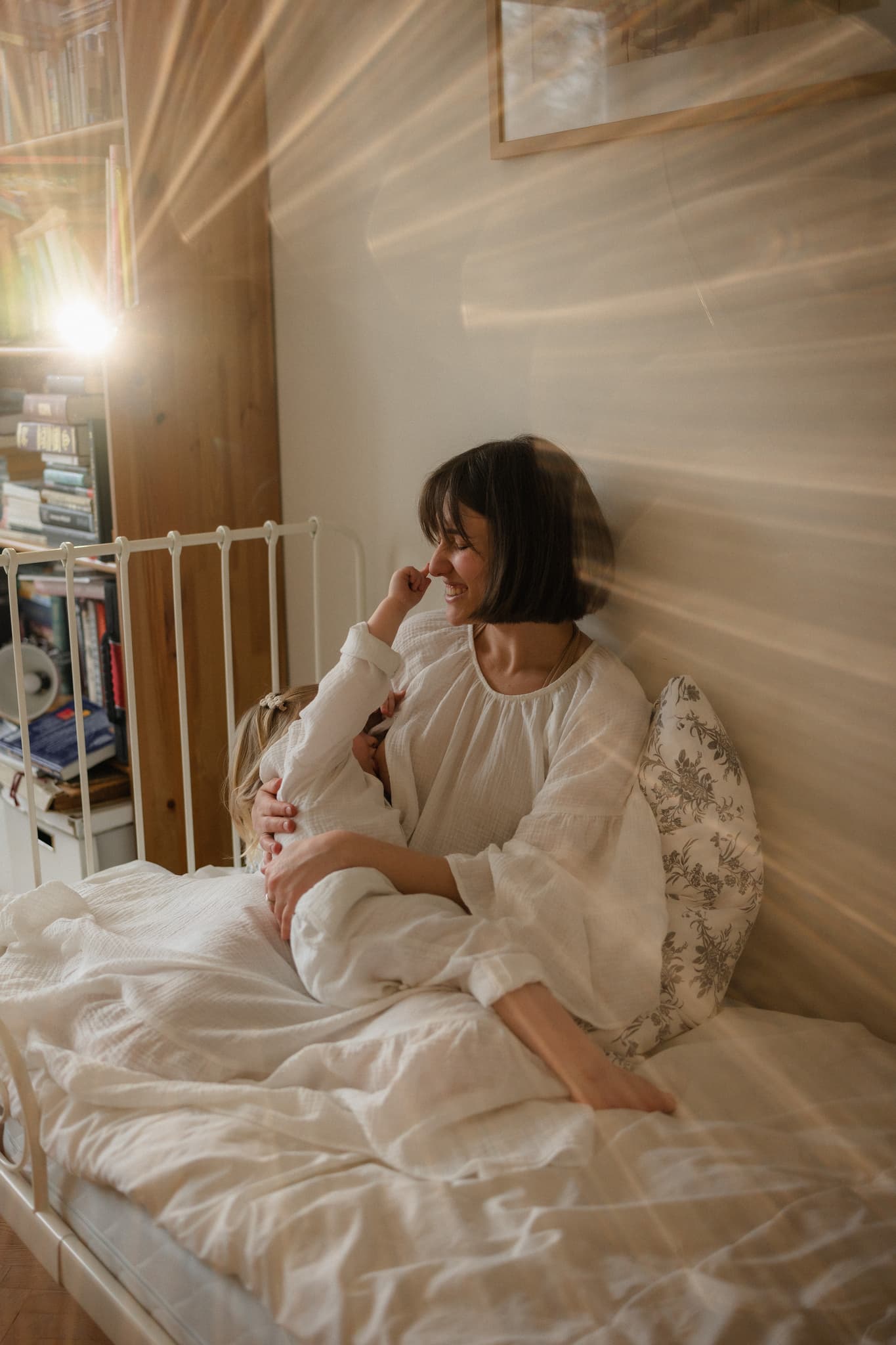 Платье муслиновое с воланами, Белый