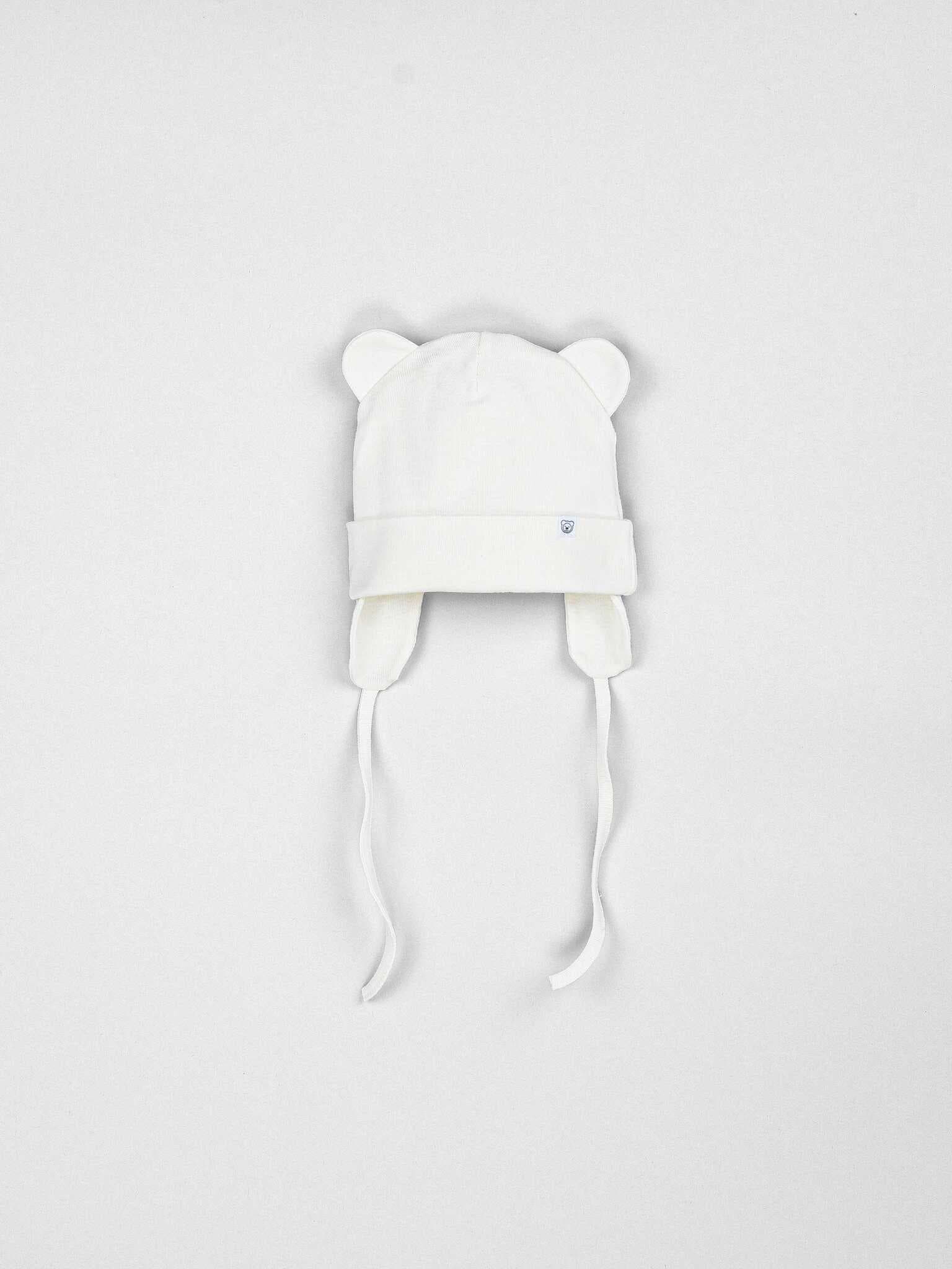 Шапка трикотажная двухслойная "Молоко"