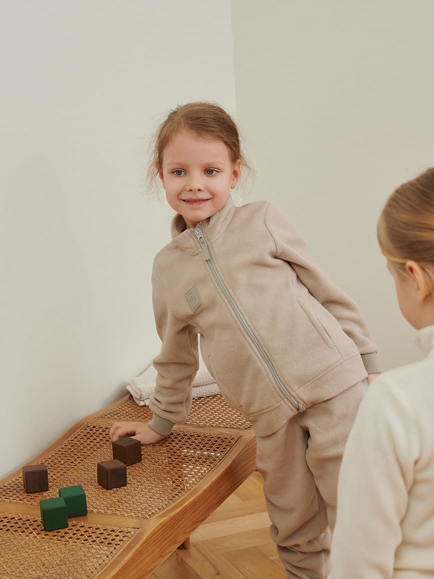 Флисовый джемпер Leokid Lotte Sand Shell