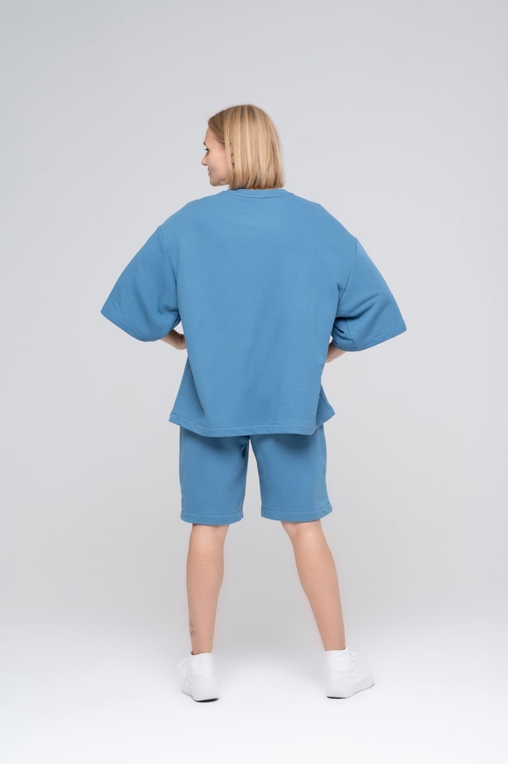 Костюм с шортами, Голубой