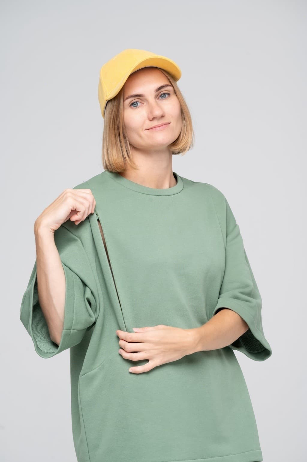 Костюм с шортами, Зеленый