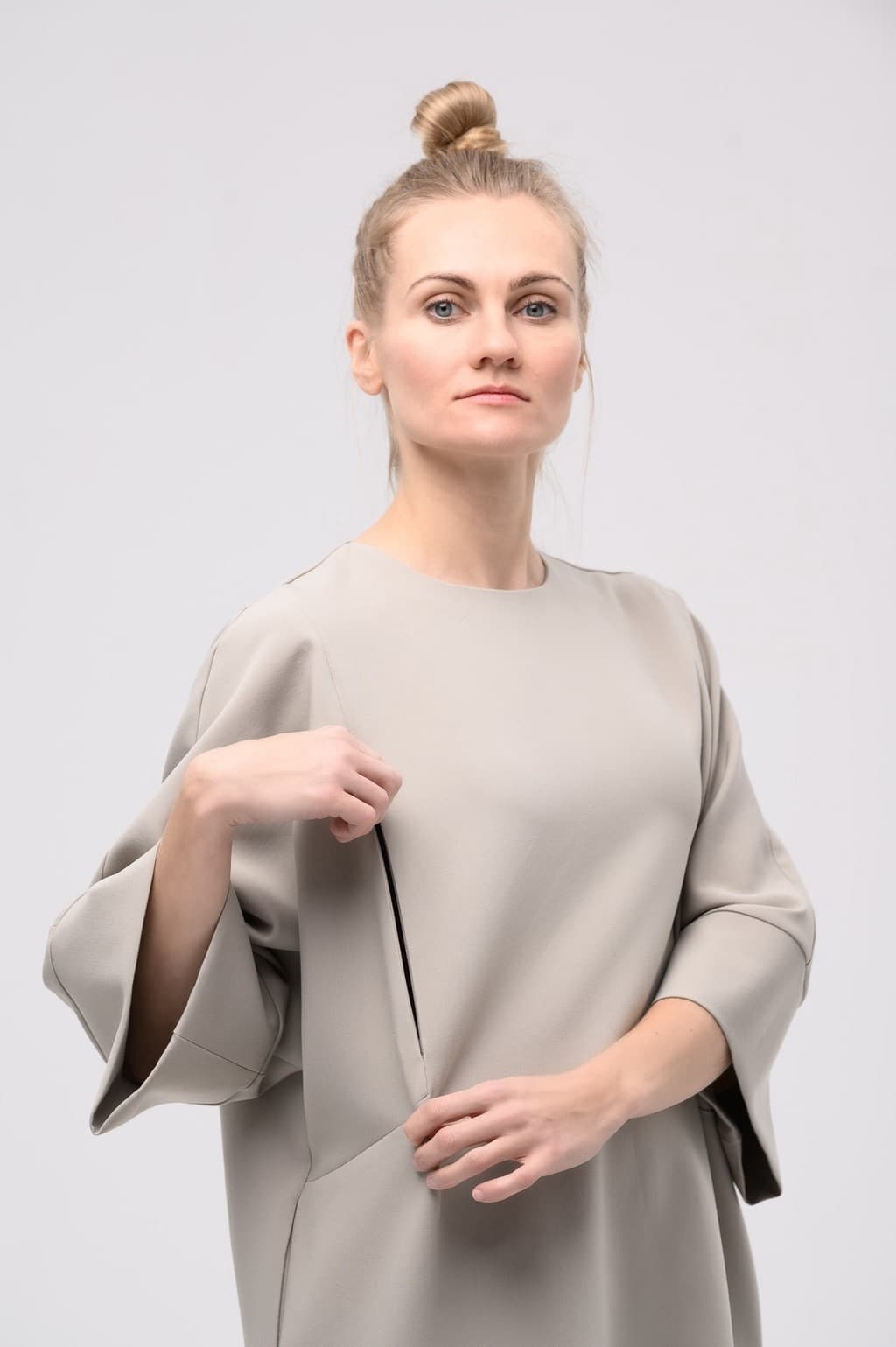 Платье-кимоно, Олива