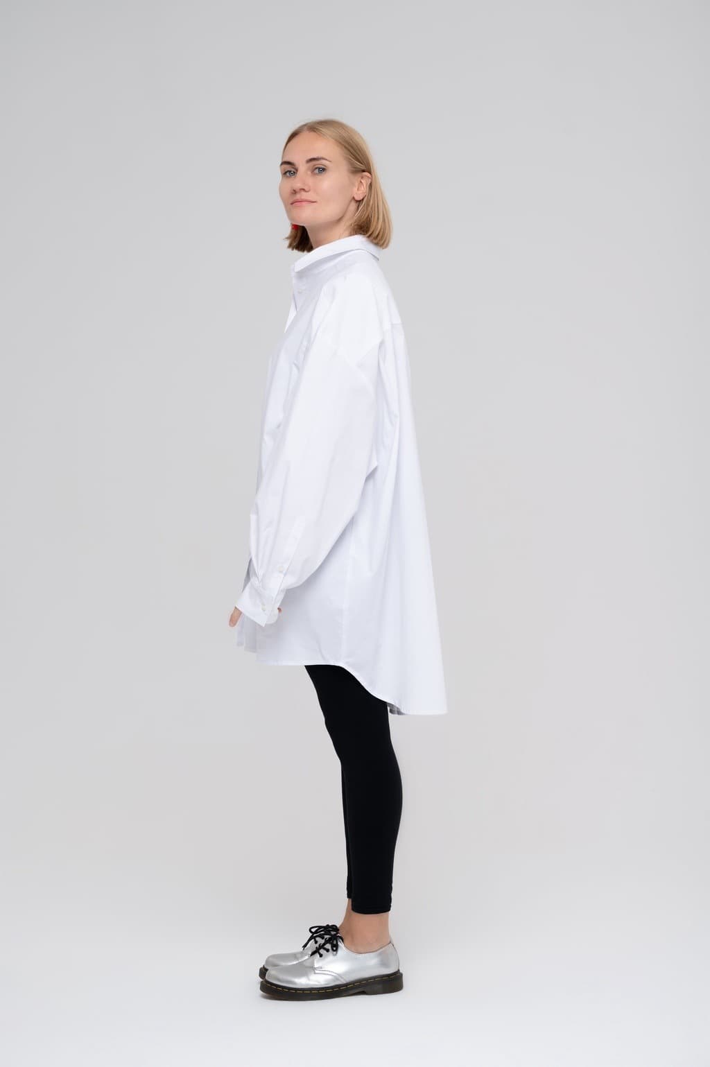 Рубашка oversize, Белый