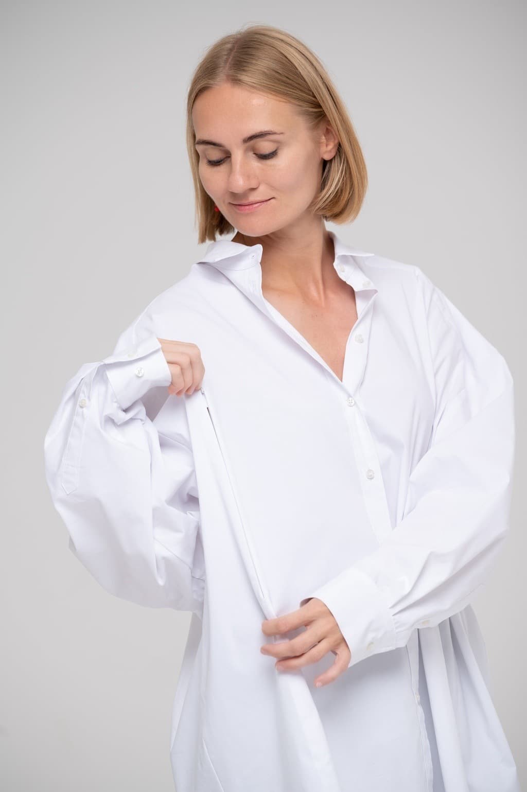 Рубашка oversize, Белый