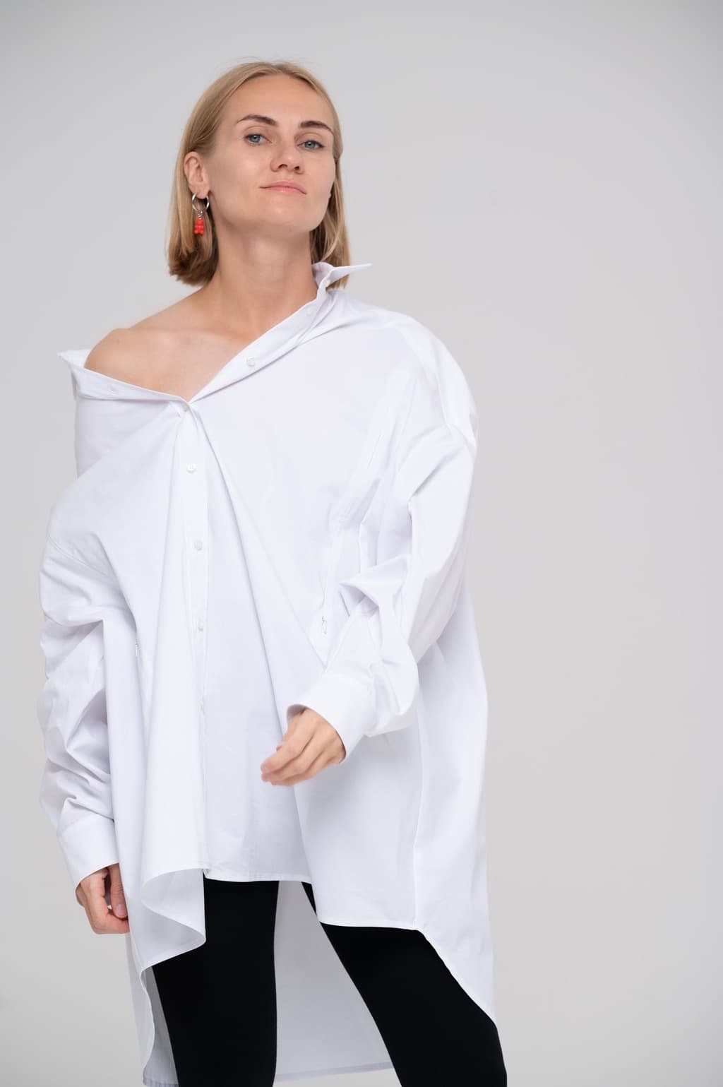 Рубашка oversize, Белый