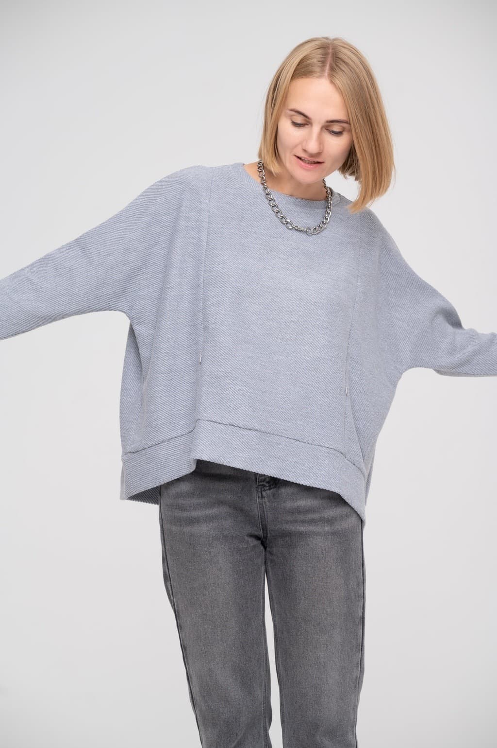 Cвитшот петля, Серый