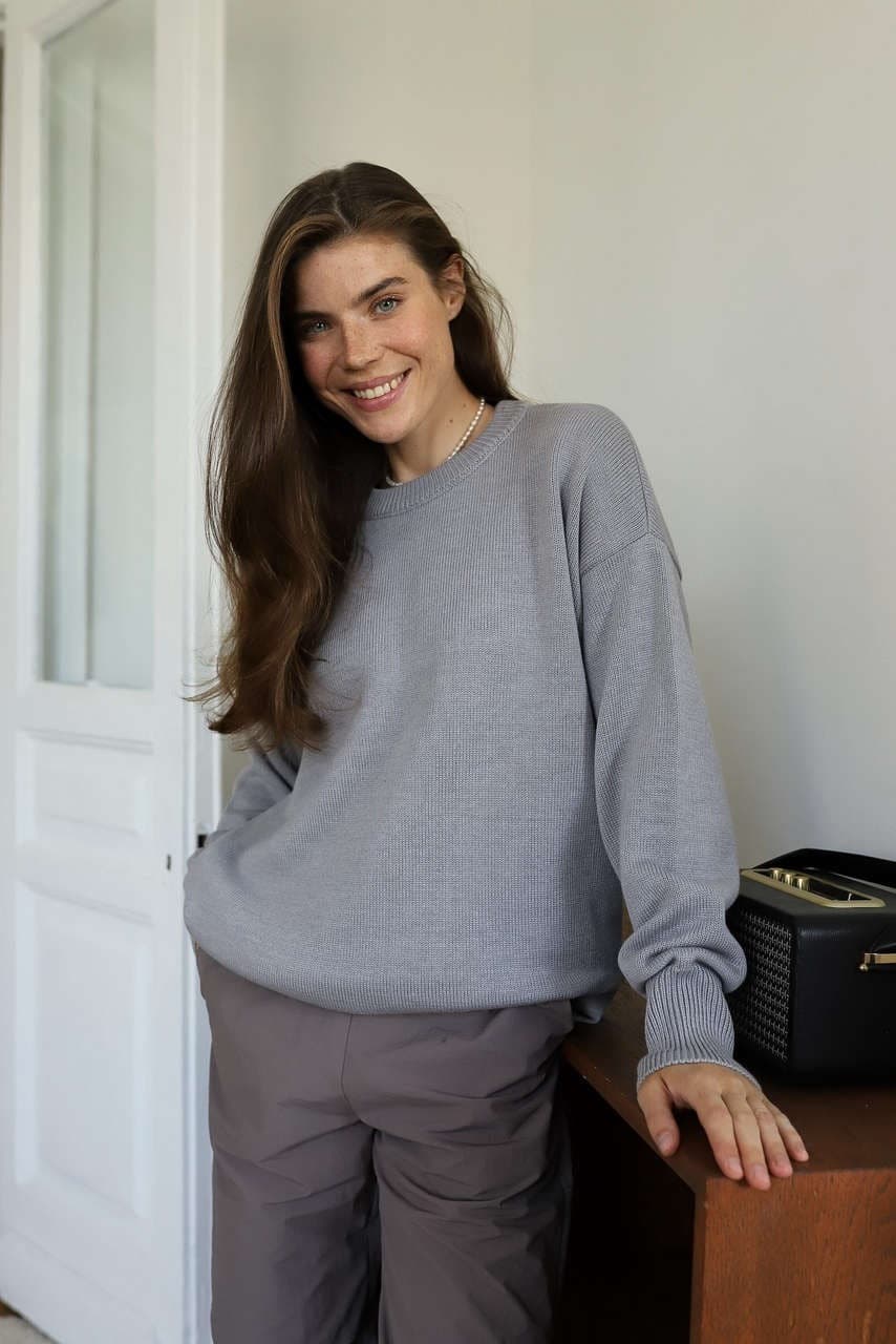 Джемпер Баланс для беременных и кормящих мам, Серый