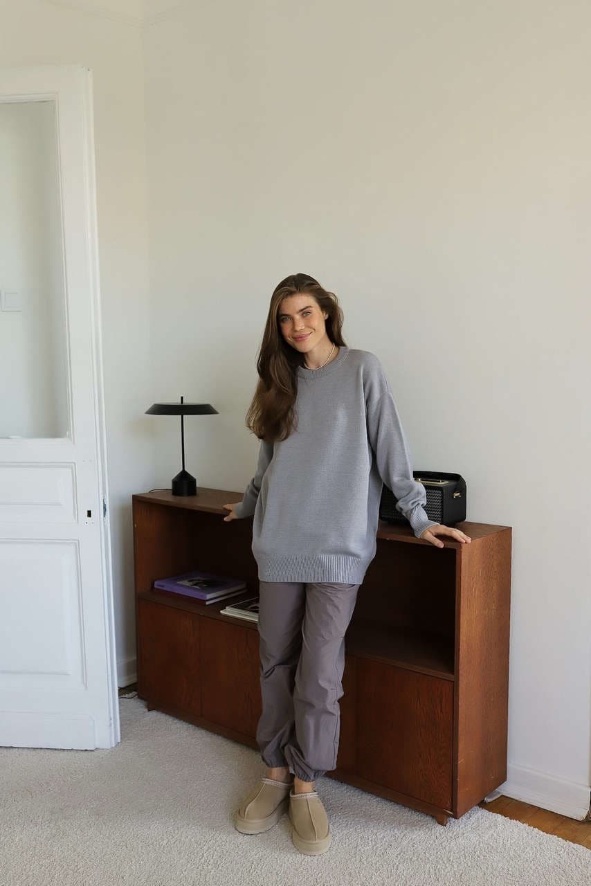 Джемпер Баланс для беременных и кормящих мам, Серый