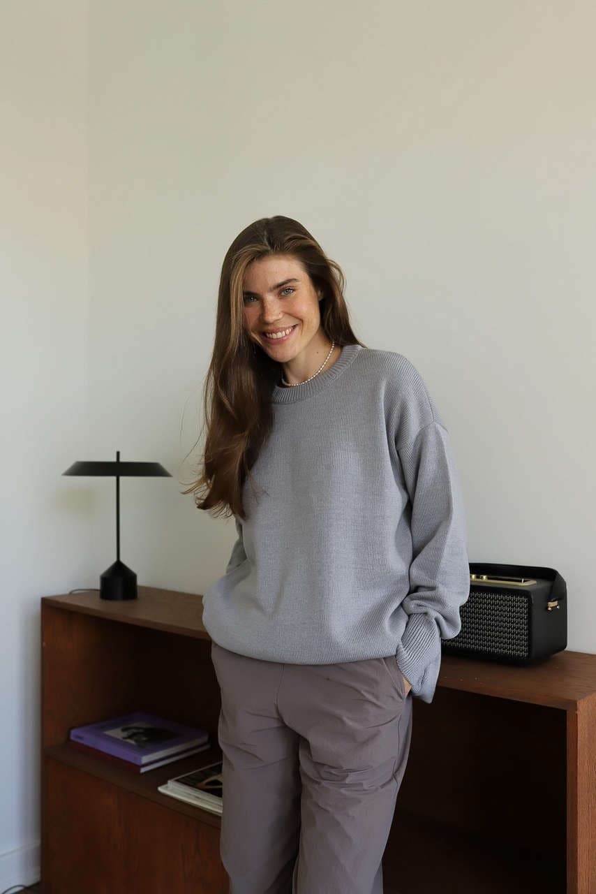 Джемпер Баланс для беременных и кормящих мам, Серый