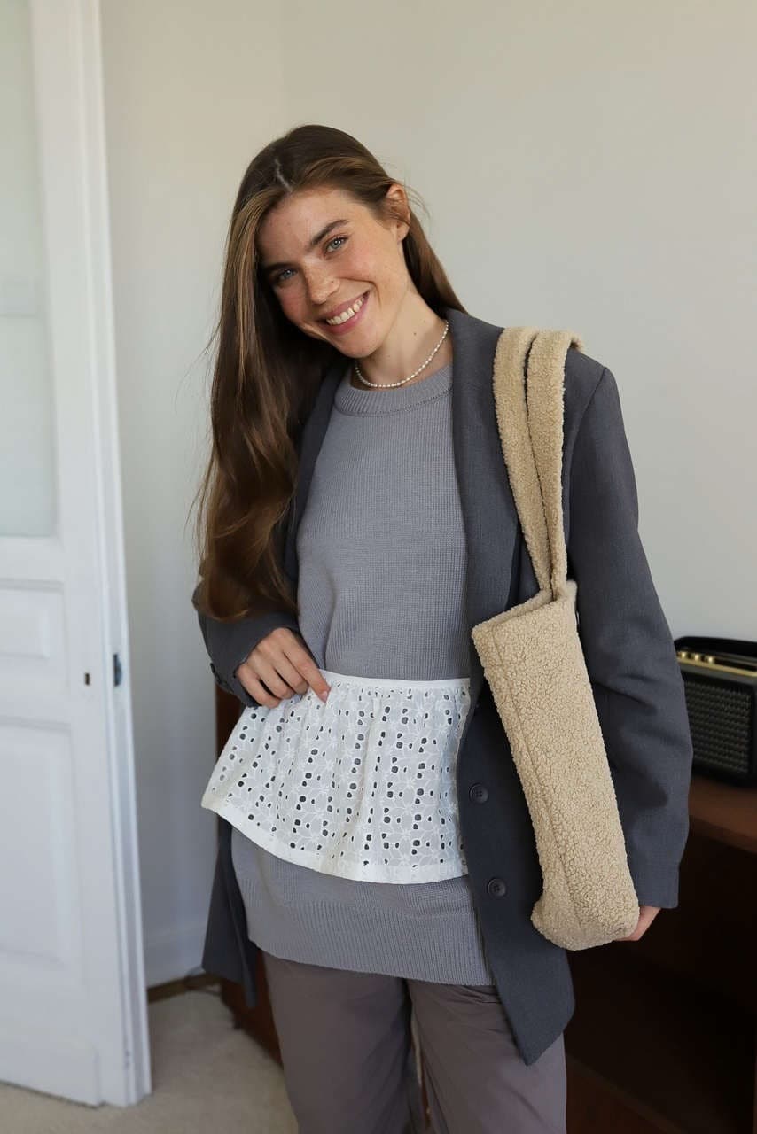 Джемпер Баланс для беременных и кормящих мам, Серый