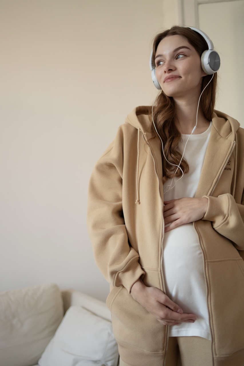 Олимпийка Ритм премиум утепленная с вышивкой, Бежевый